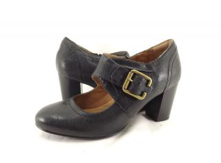 Womens Shoes Indigo by Clarks Town Club Leather Buckled Shooties Black 