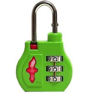 Safe Skies 3 Dial Liberty Bell TSA Approved Combination Lock 46 New