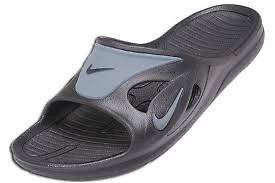 NIKE FIRST STRING SLIDE Black Grey 315127 001 Sandal Slide Men 10