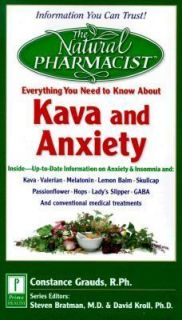   Pharmacist Kava and Anxiety by Constance Grauds 1999, Paperback