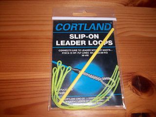 Cortland Slip On Leader Loops for 8   15 wt Fly Fishing Line   50lb Hi 