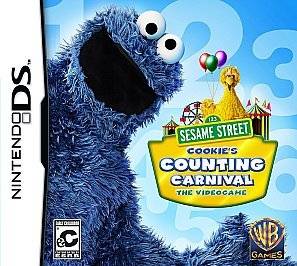 Sesame Street: Cookies Counting Carnival BOX SET w Stylus (Nintendo 