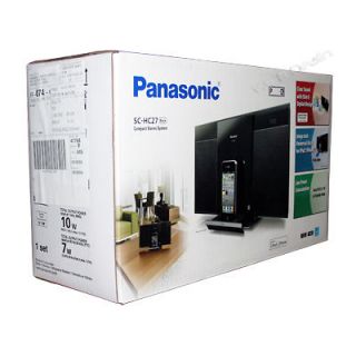 NEW Panasonic SC HC27 Compact Desktop Stereo System CD Player iPod 