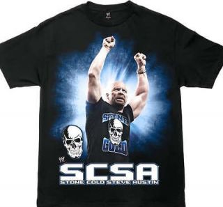 Stone Cold Steve Austin Arms Raised WWE T shirt New