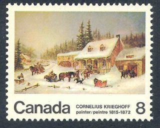   Shop, Painting by Cornelius Krieghoff, 1972 Canada Scott #610