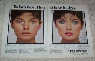 1981 ad page   Merle Norman Cosmetics PRETTY GIRL face make up Vintage 