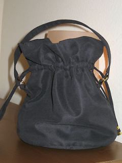 YSL Yves Saint Laurent Black Fabric Bag / Cosmetic Bag