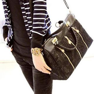   Korean Style Lady Carry Casual Big Bag Retro Lace Bags Handbag J