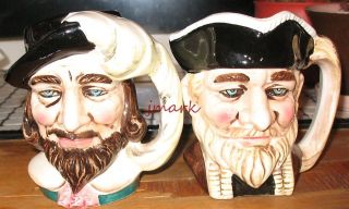 Newly listed Pair of Made in Japan full size toby mugs