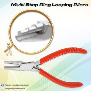 Forming 3 three step wire bending looping concave round nose pliers HD 