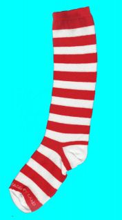 Red & White Striped Knee High Socks   Infant & Child   Raggedy Ann or 