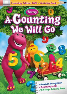 Barney A Counting We Will Go DVD, 2010, With Activity Book