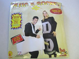 Plug and Socket Adult Couples Costume Halloween One Size Fits Most