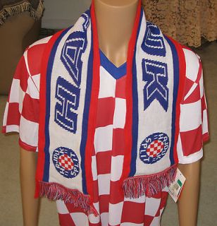 Croatia Hajduk Split Soccer Scarf NEW CROAZIA Nogomet Calcio Hrvatska 