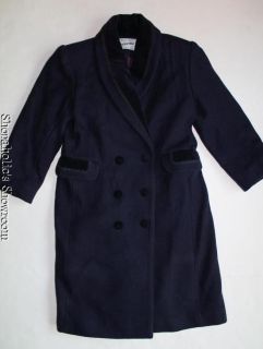 ROTHSCHILD Blue Peacoat Wool Dress Up Trench Coat Holiday Winter 