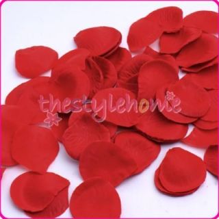   Red Flower Silk Rose Petals for Wedding Decoration DIY Craft Supplies