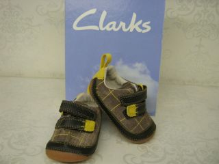 Clarks Boys Cruiser Lad Brown Leather Velcro Cruisers