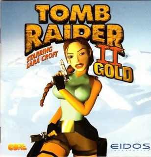 Lara Croft TOMB RAIDER II GOLD PC Game With Strategy Guide (1997, 1998 