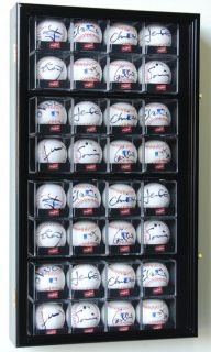 32 Baseball MLB Arcylic Cubes Display Case Wall Cabinet