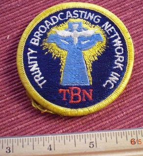 Classic TBN Trinity Broadcast Network 1970s vintage patch