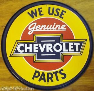 METAL SIGN Round Chevy Garage Man Cave Shop Bar chevy store **SHIPS 