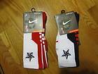 Nike Elite Sock 2.0 USA Olympic Basketball Socks White Navy Red Star 