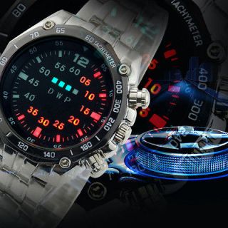 NEW LED Sport Stainless Stee Date Men Watch Deportes masculinos Reloj 