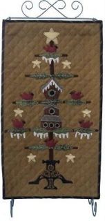 Holly Day Inn Christmas Birdhouse LAS444 Wool Quilt Pattern Lily Anna 