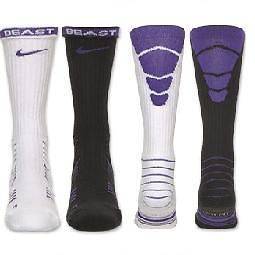 nike elite socks purple in Socks