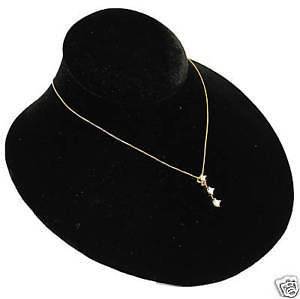  Black Velvet Jewelry Display Bust Pendants & Necklaces Neck Forms