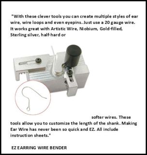EZ Earring Maker * Custom Ear Wire Making Tool *Many Styles