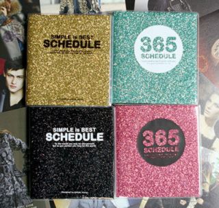 Colorful glittering pearl Scheduler Planner Journal