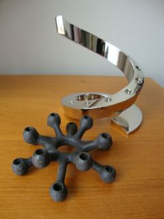 EAMES ERA DANSK SPIDER CAST IRON CANDLEHOLDER JENS QUISTGAARD IHQ 