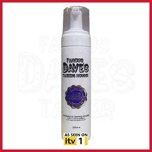 FAMOUS DAVES DARK FAKE TAN MOUSSE +mitt  DONT BAKE IN THE SUN, USE 