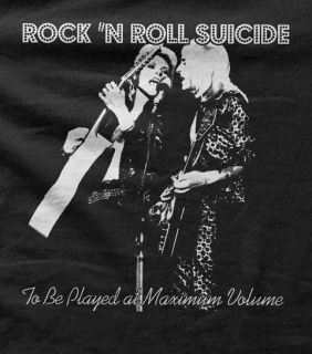David Bowie   Mick Ronson   Rock n Roll Suicide   Mens T Shirt   All 