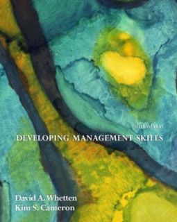   Skills by David A. Whetten and Kim S. Cameron 2004, Paperback