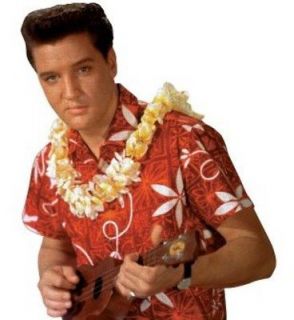 Elvis Presley Blue Hawaii Red Hawaiian Camp Shirt by David Carey