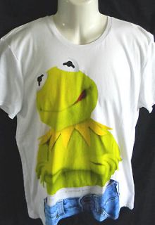 NEW MENS DIVIDED BY H&M MUPPETS KERMIT THE FROG T SHIRT SIZE XL