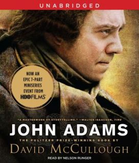John Adams by David McCullough 2008, CD, Movie Tie In, Unabridged 