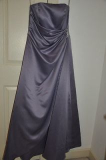Davids Bridal Purple Strapless Prom/Evening Gown Size 10 Style 8567S