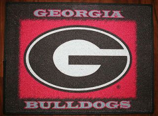   of Georgia Bulldogs Door Mat Mats Dawgs Red Football Rug Rugs