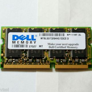 Dell 256MB PC100 PC133 144 Pin DDR RAM Memory Dell Inspiron 4000 Sony 