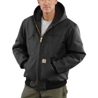 NWT Carhartt Active Duck Jacket   Flannel Lined (For Men) J140 2nds