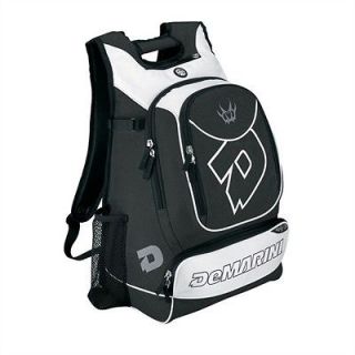 Demarini Vexxum Baseball Backpack Black White Equipment Bat Bag Model 