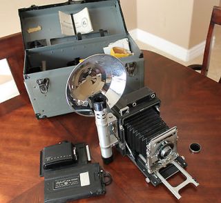 Graflex Pacemaker Speed Graphic Press Camera With Box & Accessories