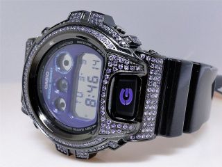 Mens G Shock/ G Shock Purple Simulated Diamond with DW6900MF 1 Watch