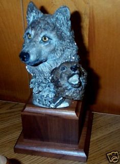 Masterworks Pewter Night Song wolves wolf by Peter Sedlow