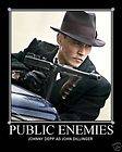 Public Enemies Johnny Depp John Dillinger Mini Movie Poster