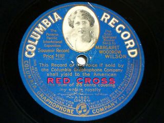 Margaret Woodrow Wilson on Columbia Phonograph Record A1685   Victor 