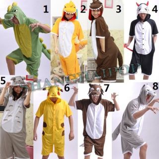Summer Costumes Short Sleeves Adult Babygro Pikachu Dinosaur Party 